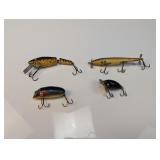 (4) Antique Wooden Fishing Lures