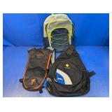 (3) Assorted Unisex Backpacks
