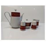 (5) Chris Madden Coffee & Condiment Set