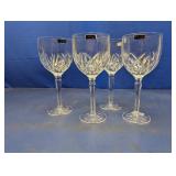 (4) Marquis by Waterford Wine Goblets