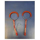 (2) Rope Handles ï¿½ Metal and Nylon Grip Loops