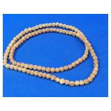 (1) Strand of Carved Wooden Beads
