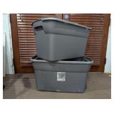 (2) Sterilite 30-Gallon Storage Totes
