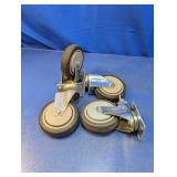 (4) Swivel Caster Wheels ï¿½ 4" w/ Locking Brakes