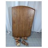 (1) Wooden Tabletop with Drawer