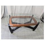 (1) Glass Top Coffee Table