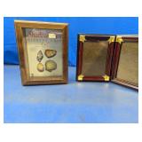 (2) Shadow Box Display Cases & Hinged Frame
