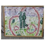 (1) Abstract Painting ï¿½LOVEï¿½ by Jim Goodwin