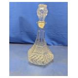 (1) Cut Glass Decanter with Stopper