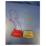 (2) Sequin Mesh Evening Bags