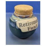Handcrafted "Retirement Fund" Pottery Jar