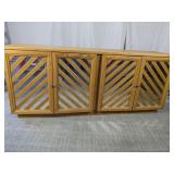 (1) Chevron Front Storage Cabinet