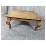 (1) Square Wooden Coffee Table
