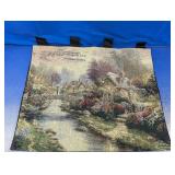 (1) Thomas Kinkade Tapestry Wall Hanging