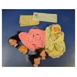 Vintage Doll Making & Crochet Craft Lot