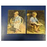 (2) Ingwersen Lithograph Prints ï¿½ Children Series