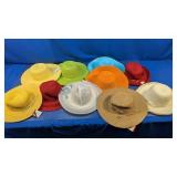 (10) Assorted Wide Brim Sun Hats