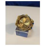(1) Montres Carlo Gold-Tone Quartz Watch