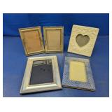 (5) Photo Frames - Heart Shaped & More