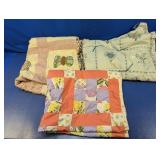 (3) Vintage Handmade Quilts/Blankets Trio