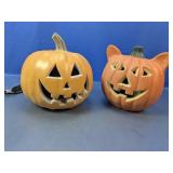 (2) Light-Up Jack-O