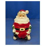 (1) Ceramic Santa Cookie Jar