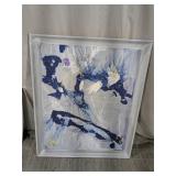 (1) Abstract Mixed Media Painting on Canvas