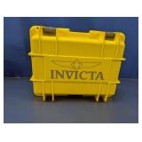 (1) Invicta 8-Slot Yellow Watch Storage Case