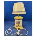(1) Table Lamp with Floral Design