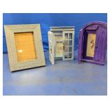 (3) Rustic & Cottage Photo Frames Lot