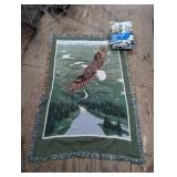 (2) Eagle-Themed Throws Duo