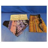 (3) Mixed of Apron & Shawl Trio
