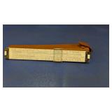 (1) K&E Doric Slide Rule with Leather Case