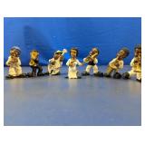 (7) Mini Jazz Band Musician Figurines
