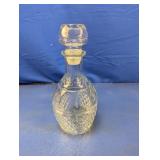 (1) Small Cut Glass Decanter with Stopper