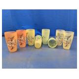 (8) 1950s Anchor Hocking Frosted Tumblers Lot