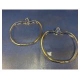 (2)Hazel-Atlas "Orchard" Apple Shaped Snack Plate