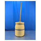 (3) Stoneware Plunger Butter Churn Set