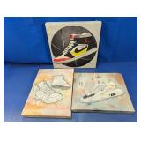(3) Sneaker Canvas Wall Art Prints