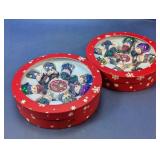 (2) Boxes Snowman Christmas Ornaments