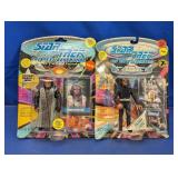 (2) Star Trek TNG Worf Action Figures