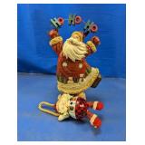 (2) Santa Figurine & Ornament Lot