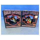 (2) Harley-Davidson Collection Ornaments