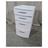 (1) Sterilite 4-Drawer Plastic Storage Tower