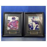 (2) Dale Earnhardt Sr. & Jr. Framed Photo Set