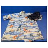 (2) Campia Moda and David Taylor Hawaiian Shirts