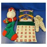 (3) Christmas Decor Lot  Stocking & More