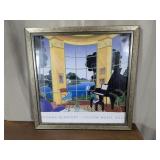 (1) Framed "Yellow Music Room" Print