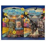 (2) Star Trek TNG Action Figures