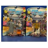 (2) Playmates Star Trek TNG Action Figures